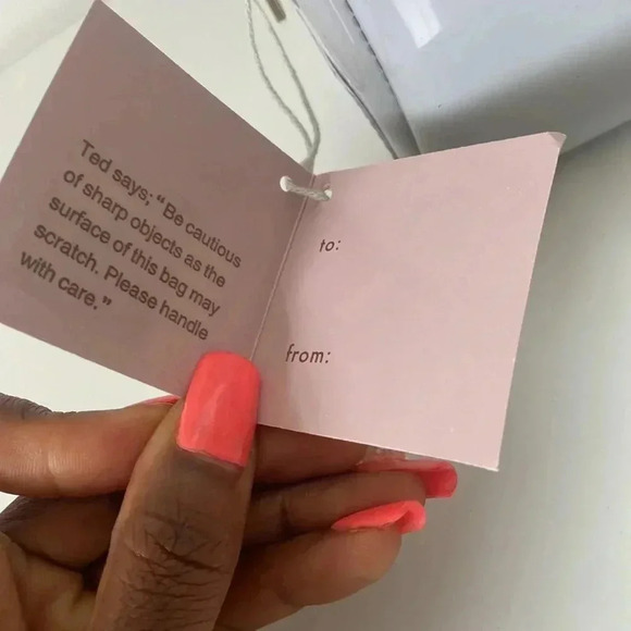 NWT Ted Baker Grey Bow Bag/Makeup Bag - Picture 4 of 16